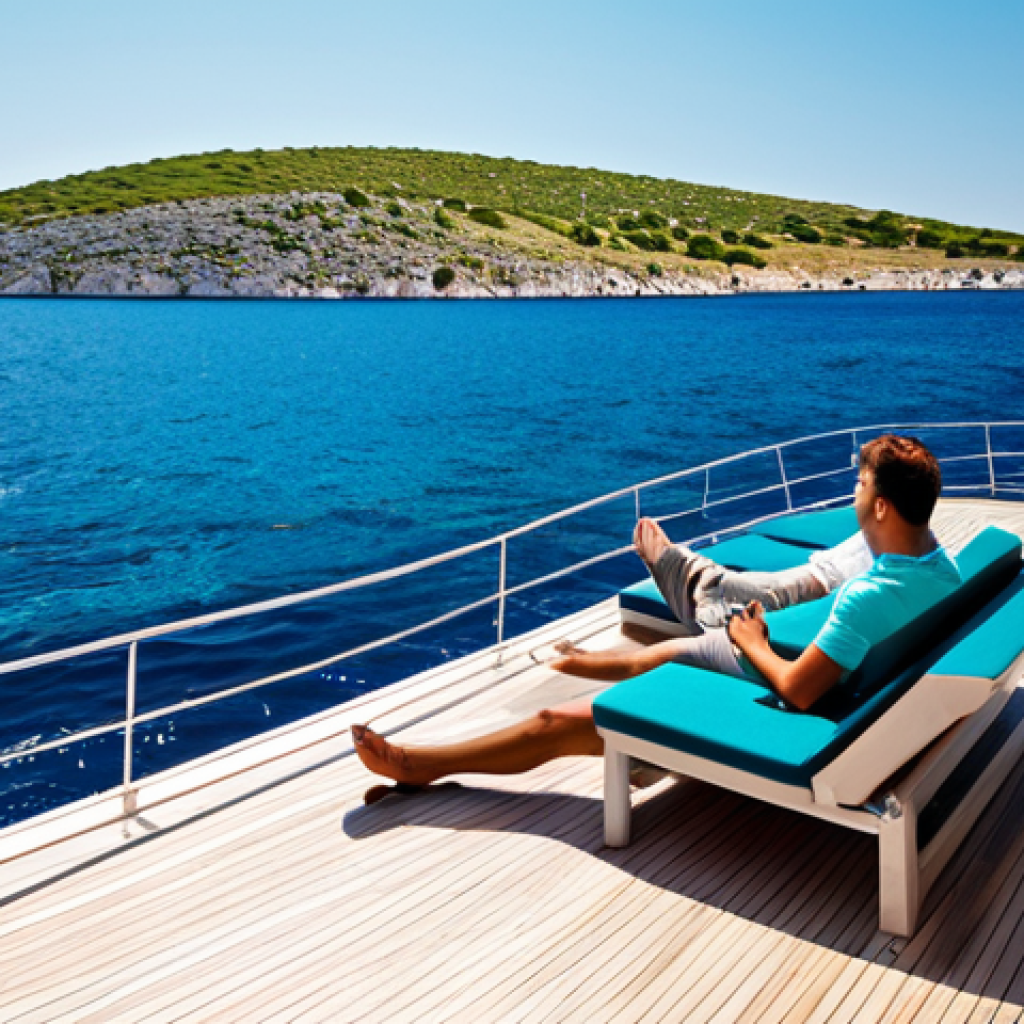 크로아티아에서 경험하는 럭셔리 여행 - Kornati Islands Yacht Trip**
"A luxurious yacht sailing through the turquoise waters of the Kornati...