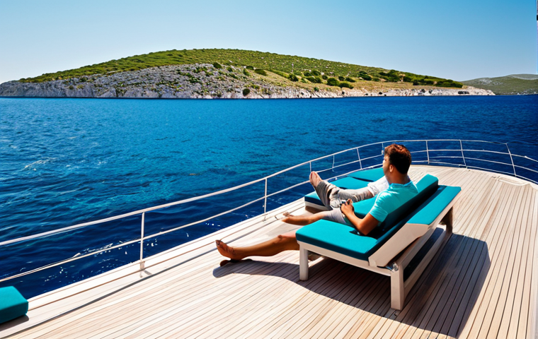 크로아티아에서 경험하는 럭셔리 여행 - Kornati Islands Yacht Trip**
"A luxurious yacht sailing through the turquoise waters of the Kornati...