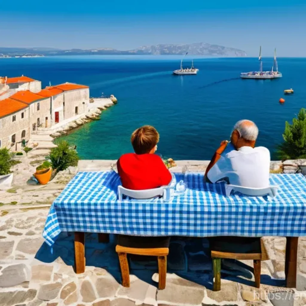 아드리아 해변 최고의 스팟 - **Charming Adriatic Fishing Village Life**
    "A photorealistic, vibrant image of a serene fishing ...