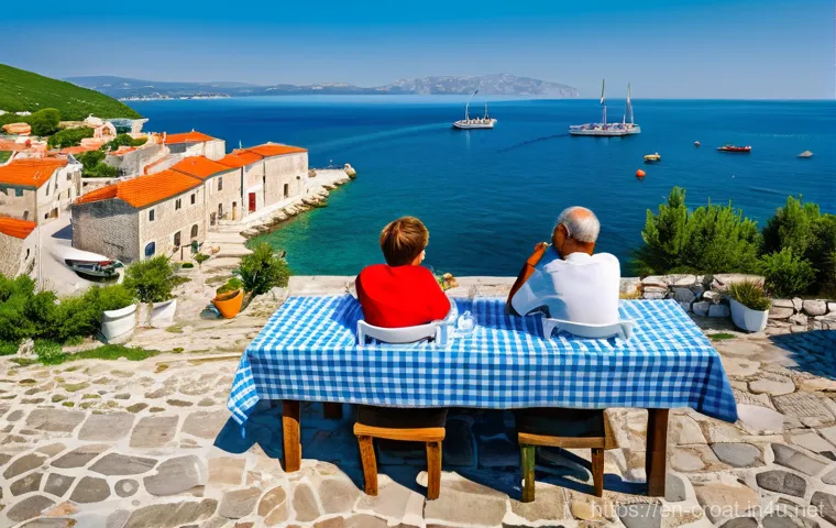 아드리아 해변 최고의 스팟 - **Charming Adriatic Fishing Village Life**
"A photorealistic, vibrant image of a serene fishing ...