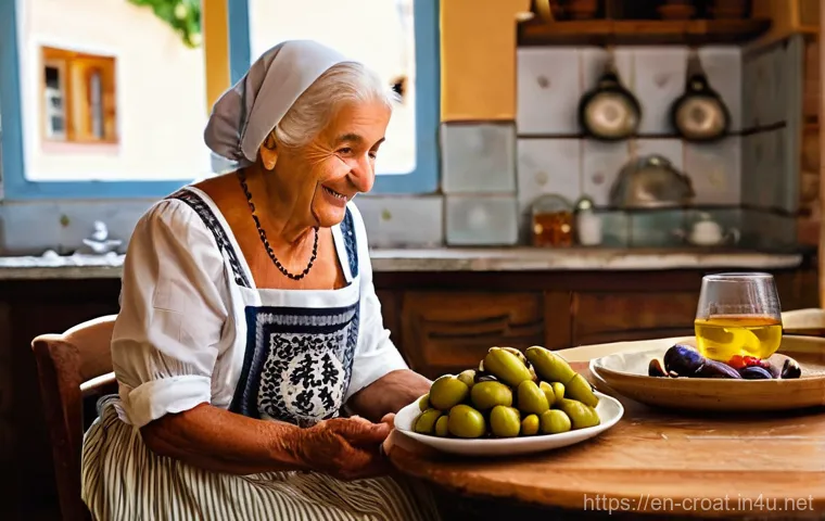 크로아티아인들의 성격과 국민성 - **Prompt 1: A Heartfelt Croatian Welcome**
"A cozy, brightly lit Croatian kitchen, with warm aft...